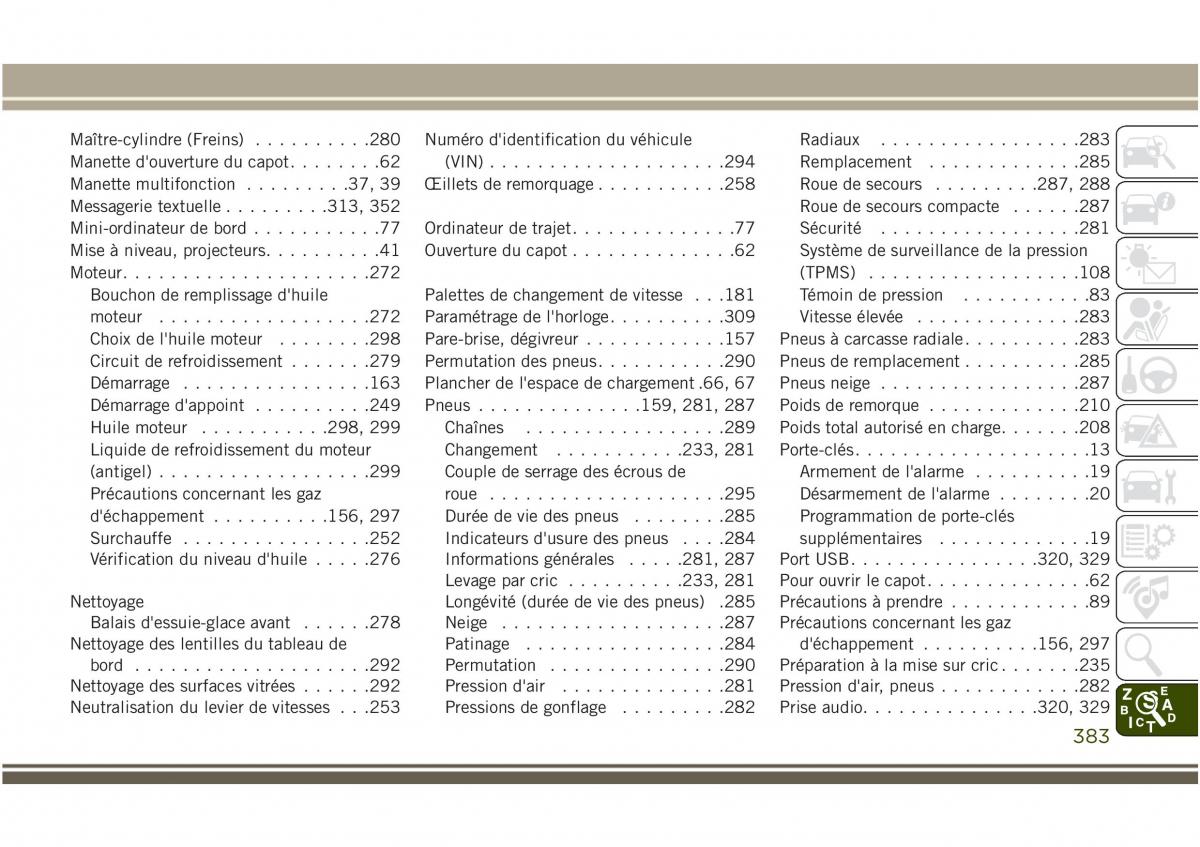 Jeep Compass II 2 manuel du proprietaire / page 385