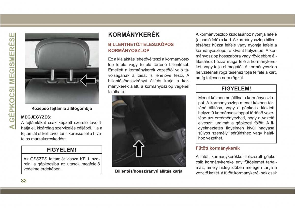 Jeep Compass II 2 Kezelesi utmutato / page 34