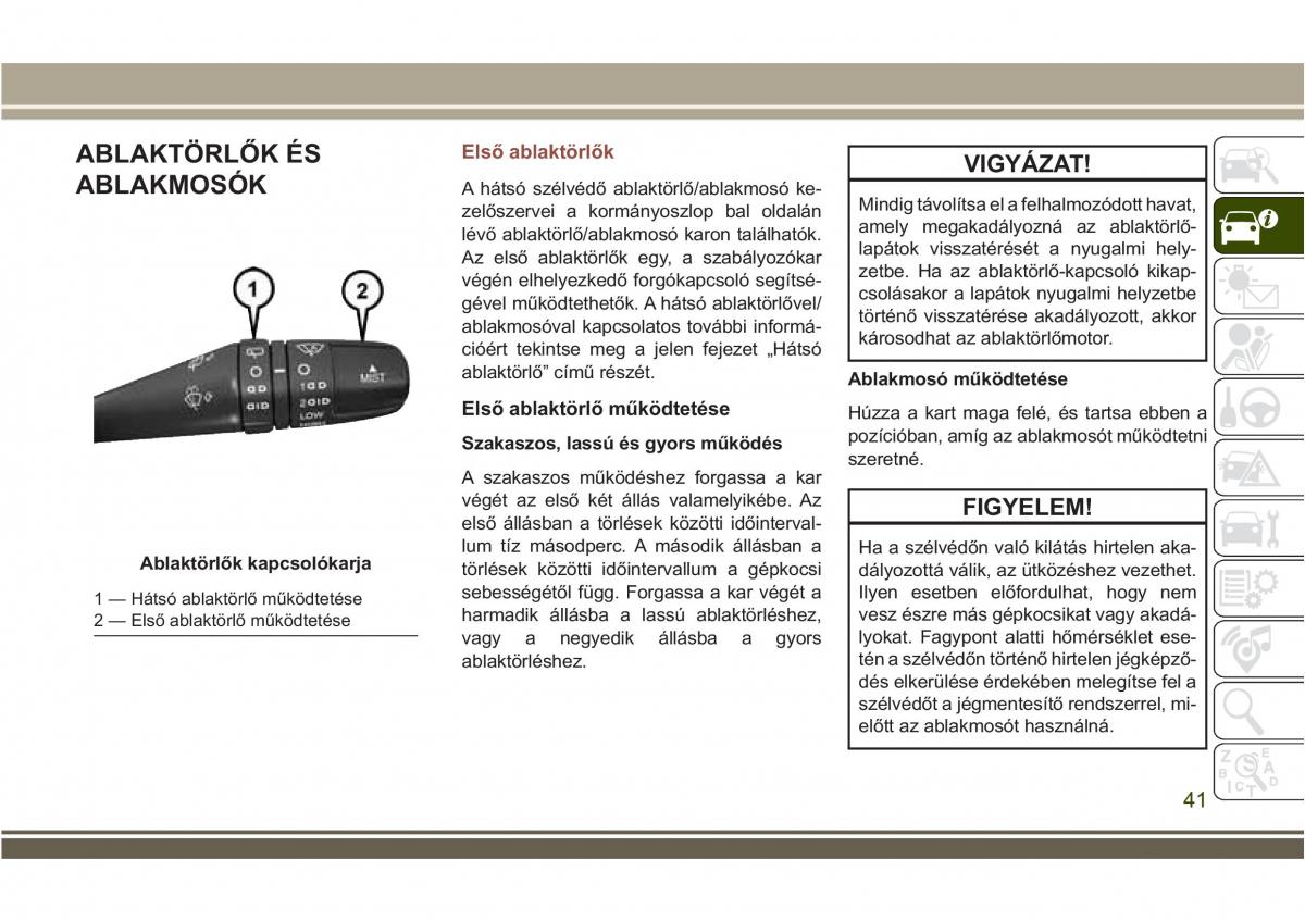 Jeep Compass II 2 Kezelesi utmutato / page 43