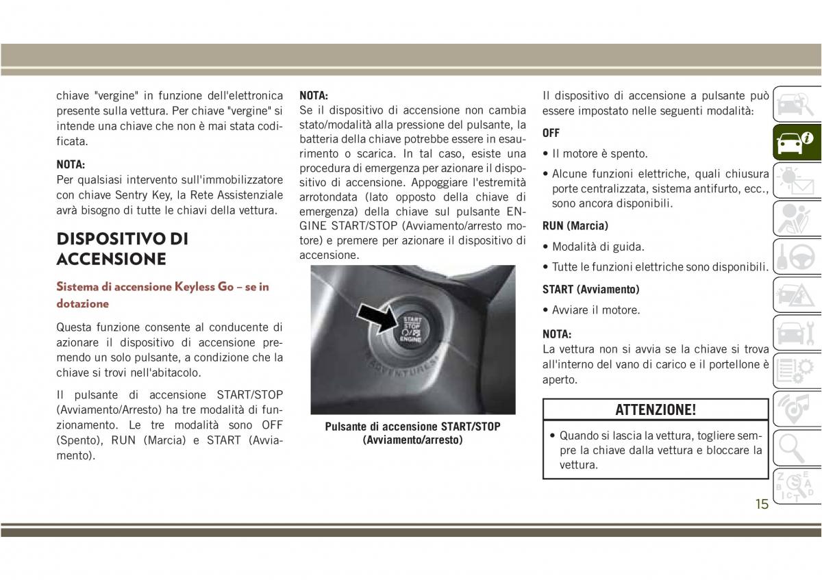 Jeep Compass II 2 manuale del proprietario / page 17