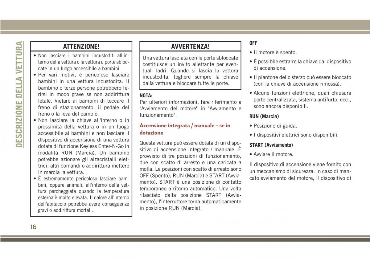 Jeep Compass II 2 manuale del proprietario / page 18