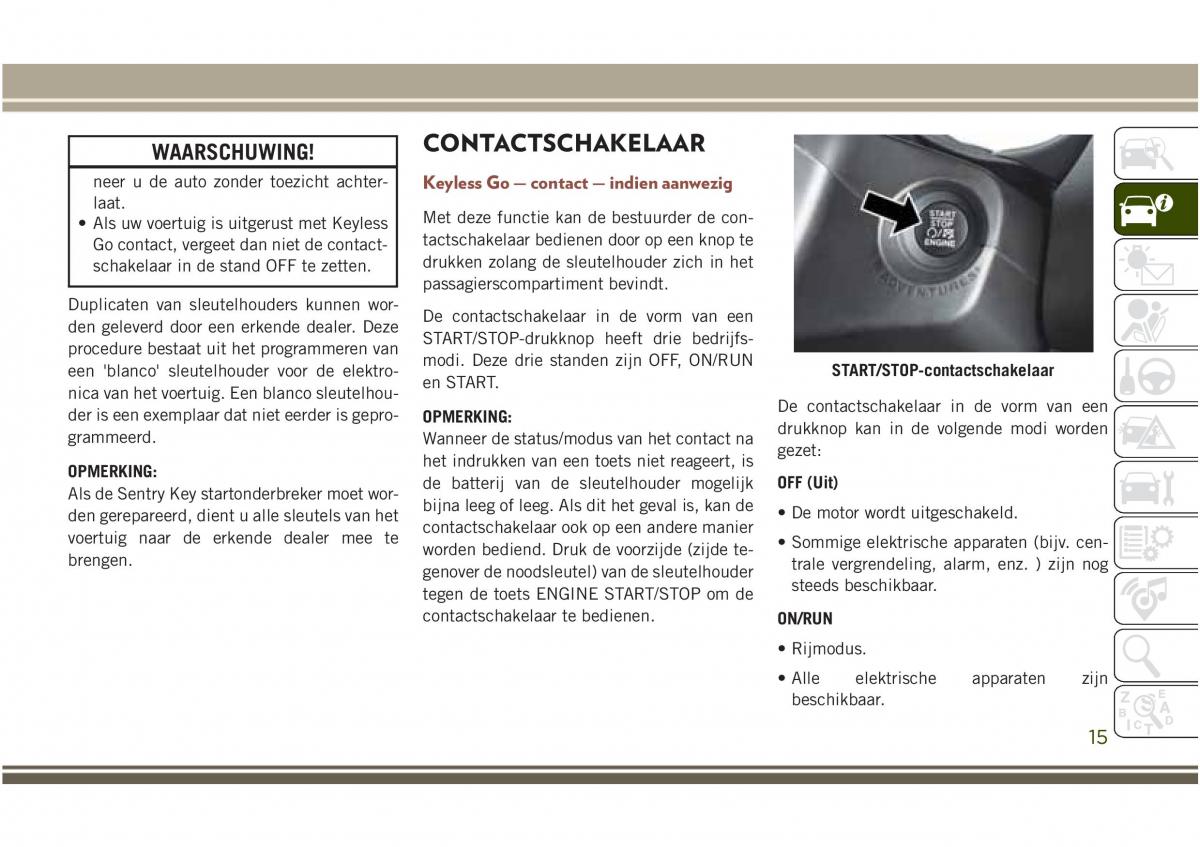 Jeep Compass II 2 handleiding / page 17