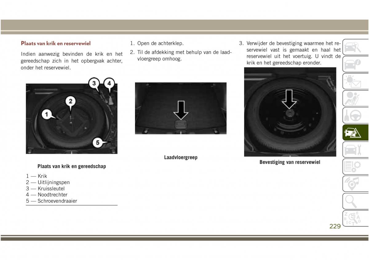 Jeep Compass II 2 handleiding / page 231