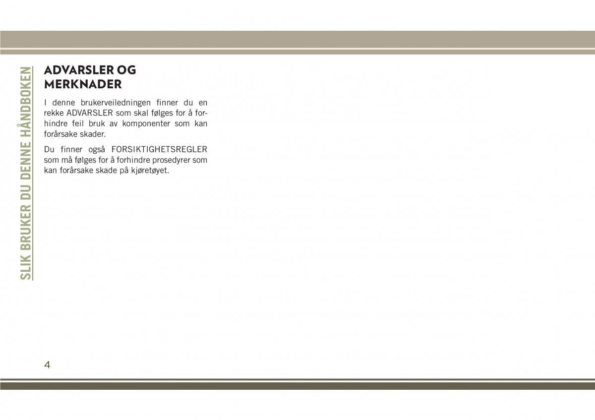 Jeep Compass II 2 bruksanvisningen / page 6