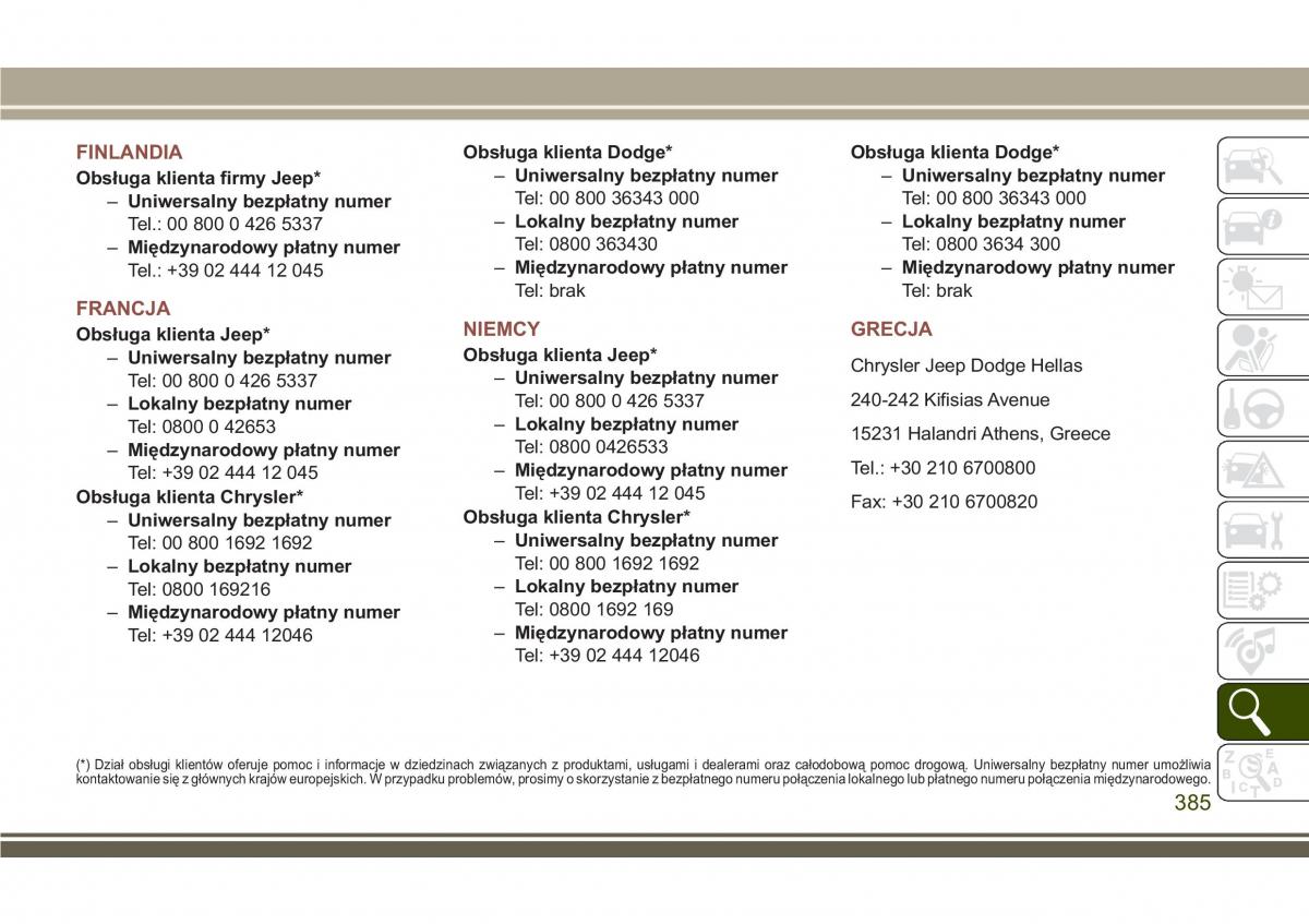 Jeep Compass II 2 instrukcja obslugi / page 387
