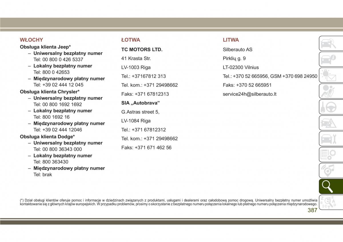 Jeep Compass II 2 instrukcja obslugi / page 389