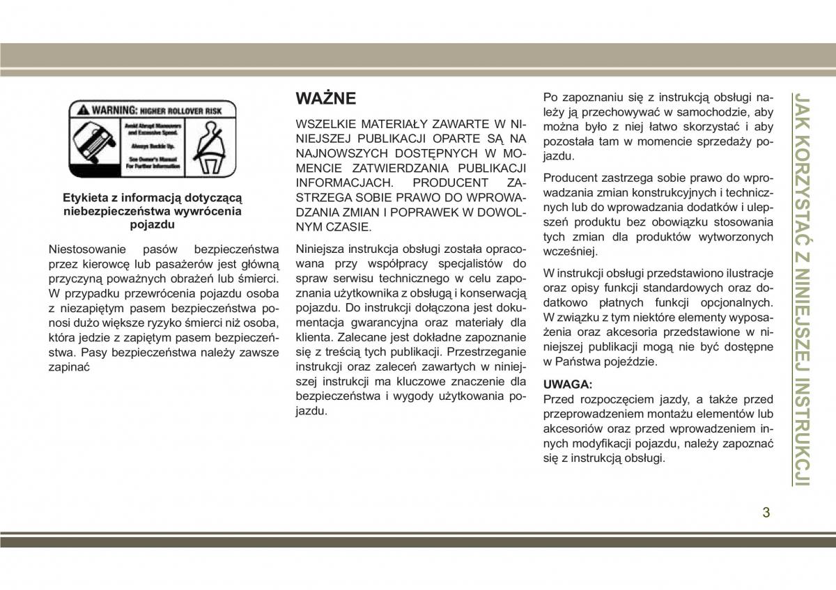 Jeep Compass II 2 instrukcja obslugi page 5 pdf