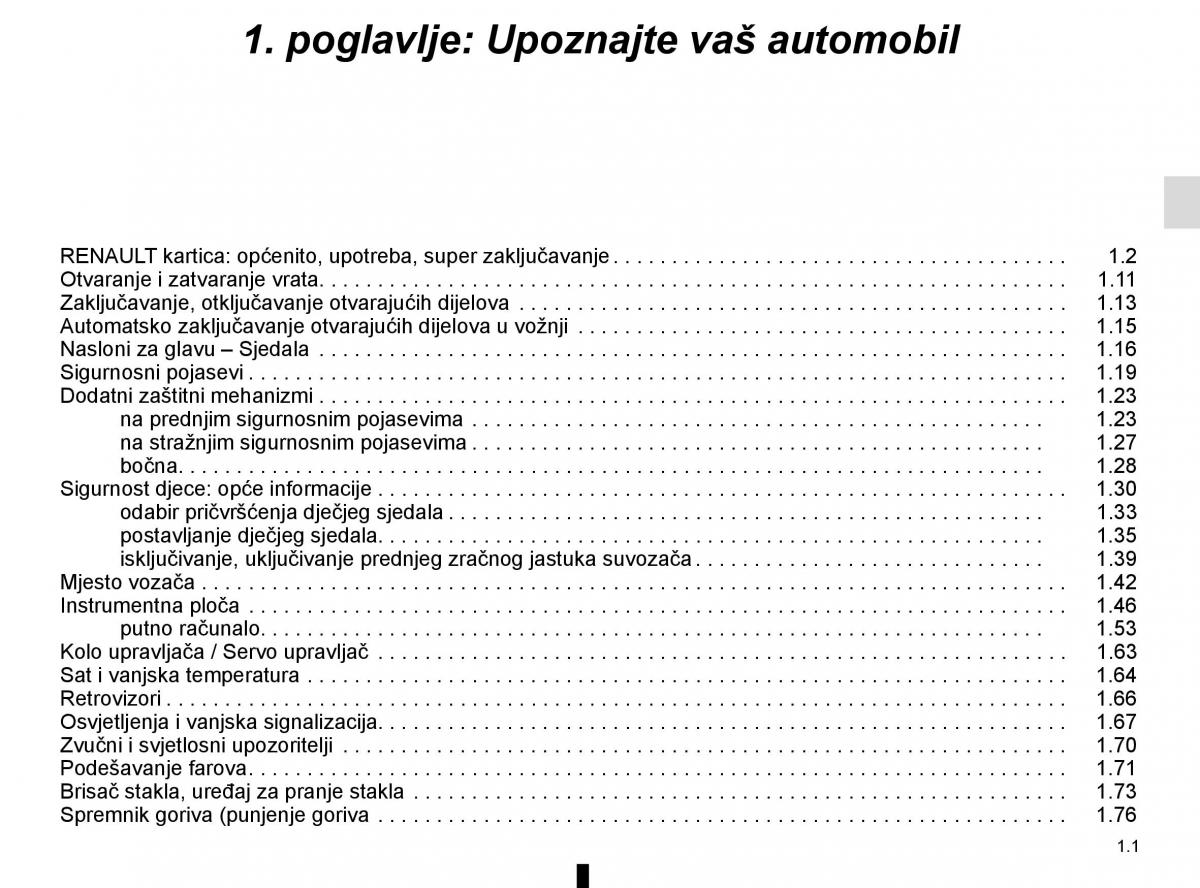 Renault Captur vlasnicko uputstvo / page 7