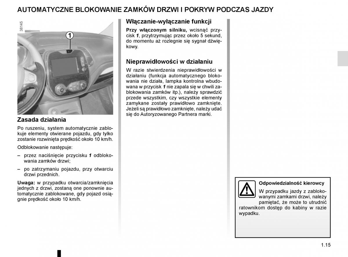 Renault Captur instrukcja obslugi / page 21