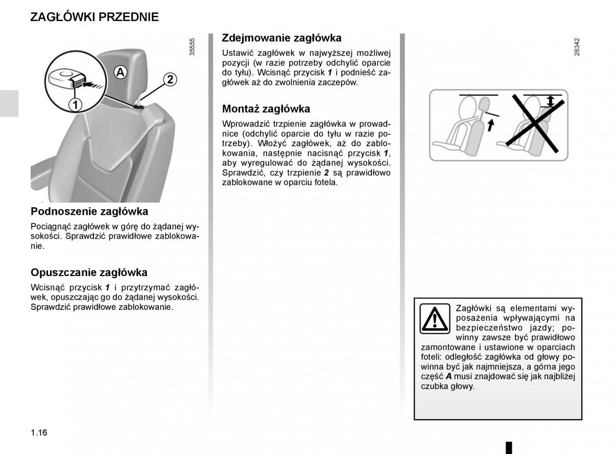 Renault Captur instrukcja obslugi / page 22