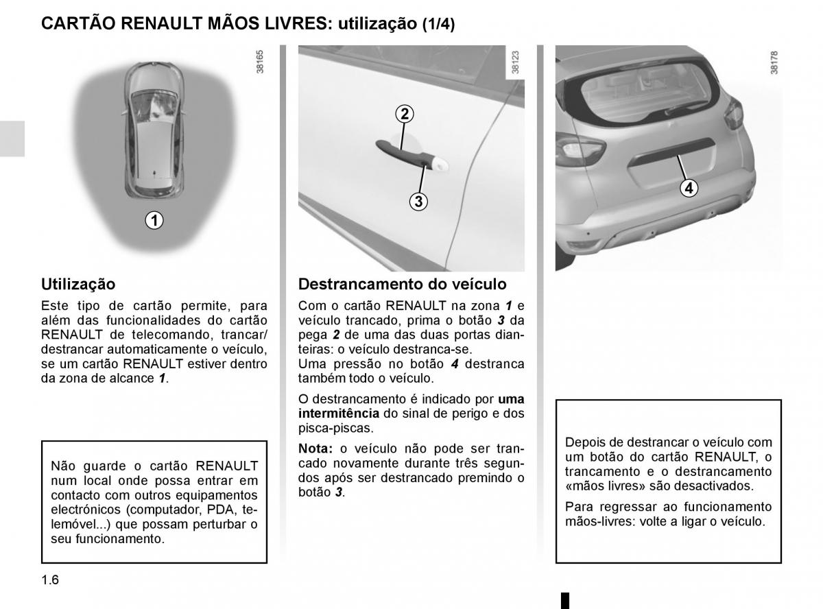 Renault Captur manual del propietario / page 12