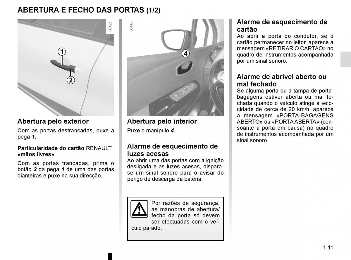 Renault Captur manual del propietario / page 17