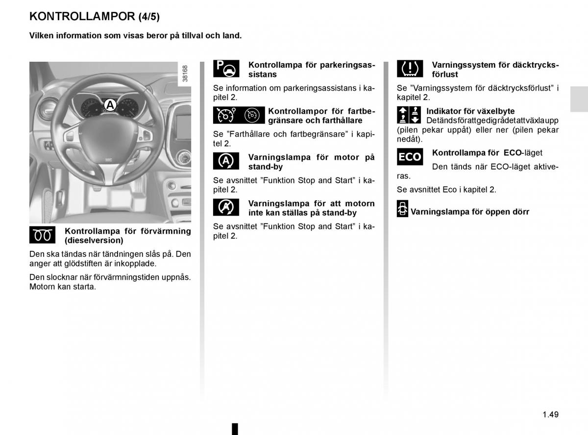 Renault Captur instruktionsbok / page 55