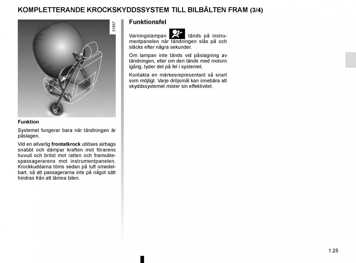 Renault Captur instruktionsbok / page 31