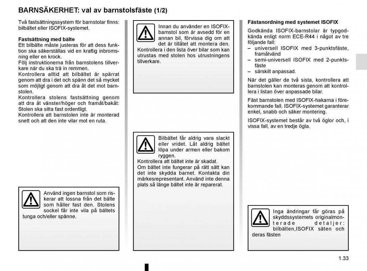 Renault Captur instruktionsbok / page 39
