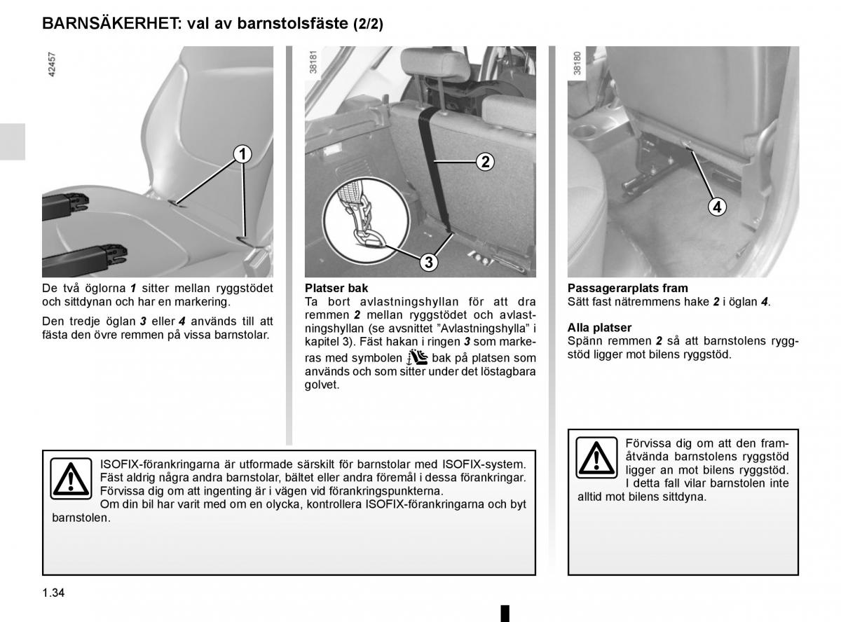 Renault Captur instruktionsbok / page 40