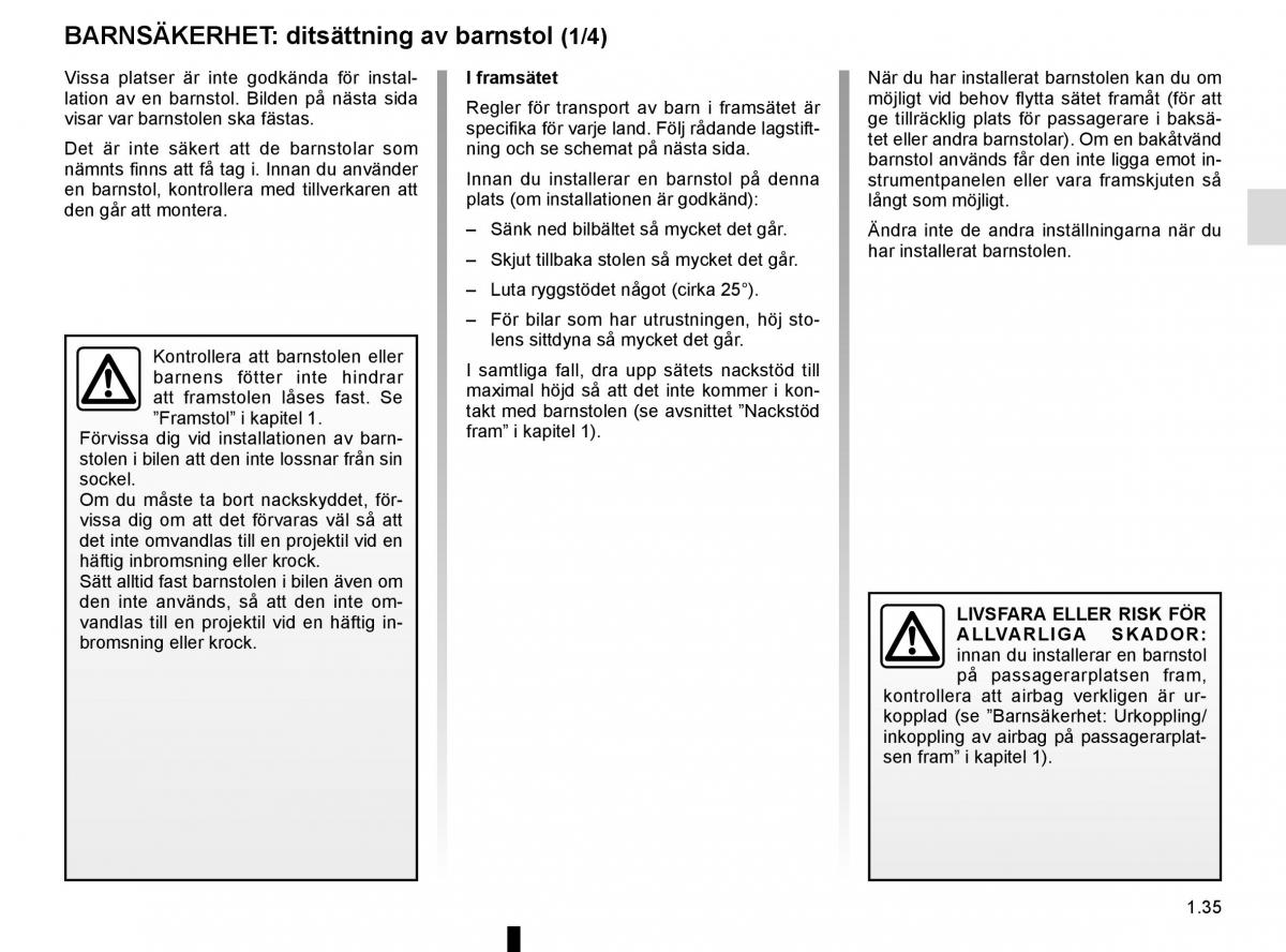 Renault Captur instruktionsbok / page 41