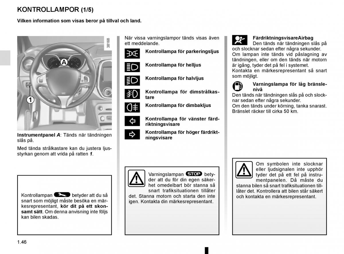 Renault Captur instruktionsbok / page 52