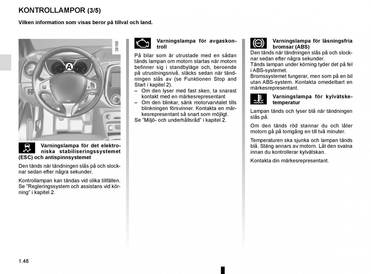 Renault Captur instruktionsbok / page 54