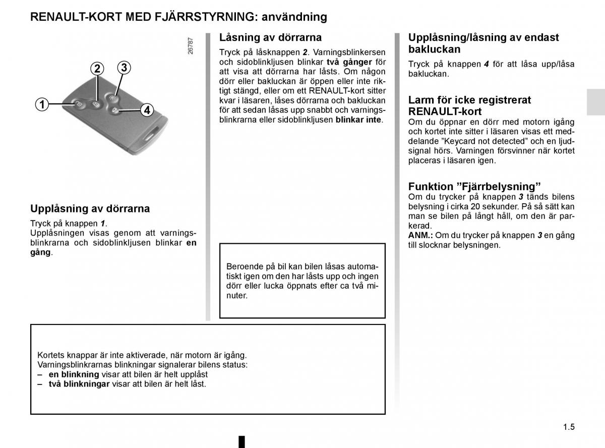 Renault Captur instruktionsbok / page 11