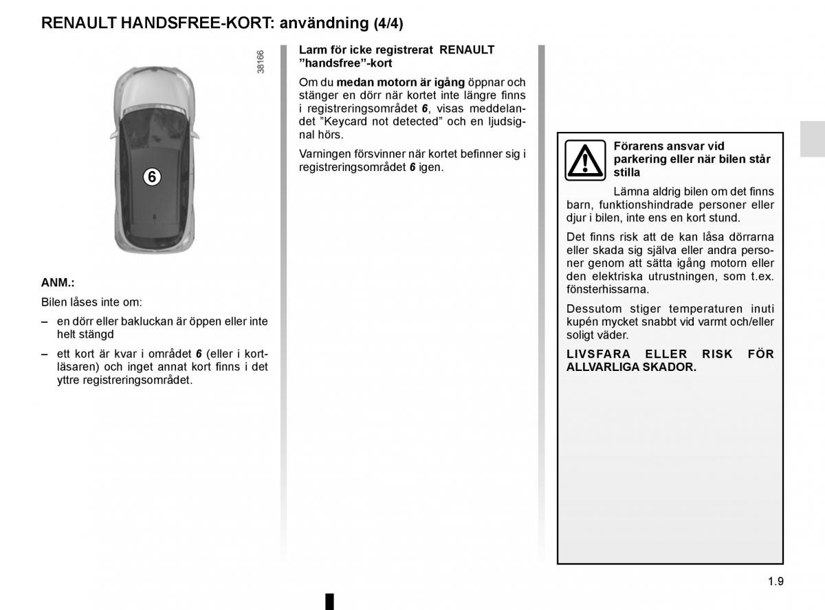 Renault Captur instruktionsbok / page 15