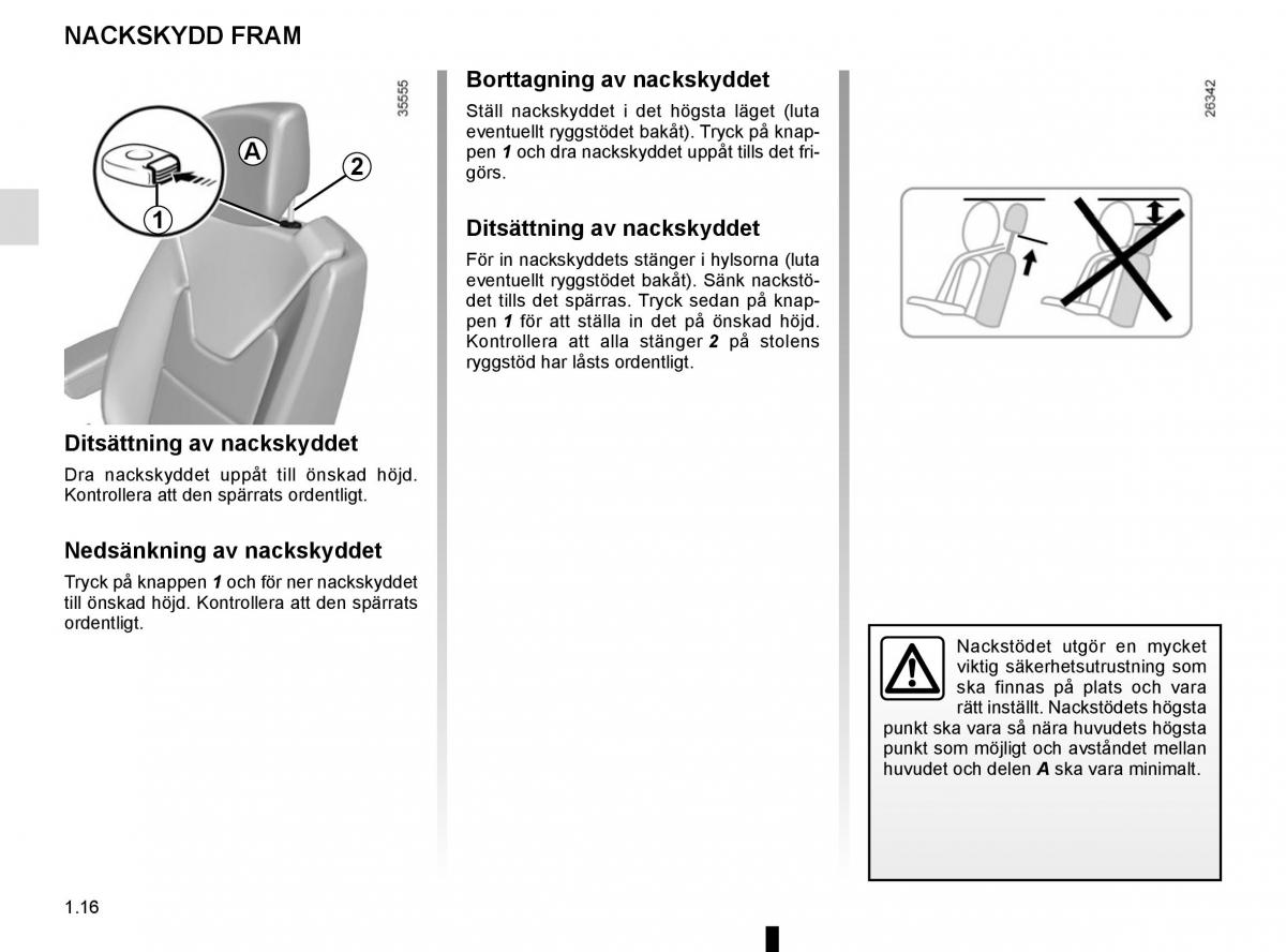 Renault Captur instruktionsbok / page 22