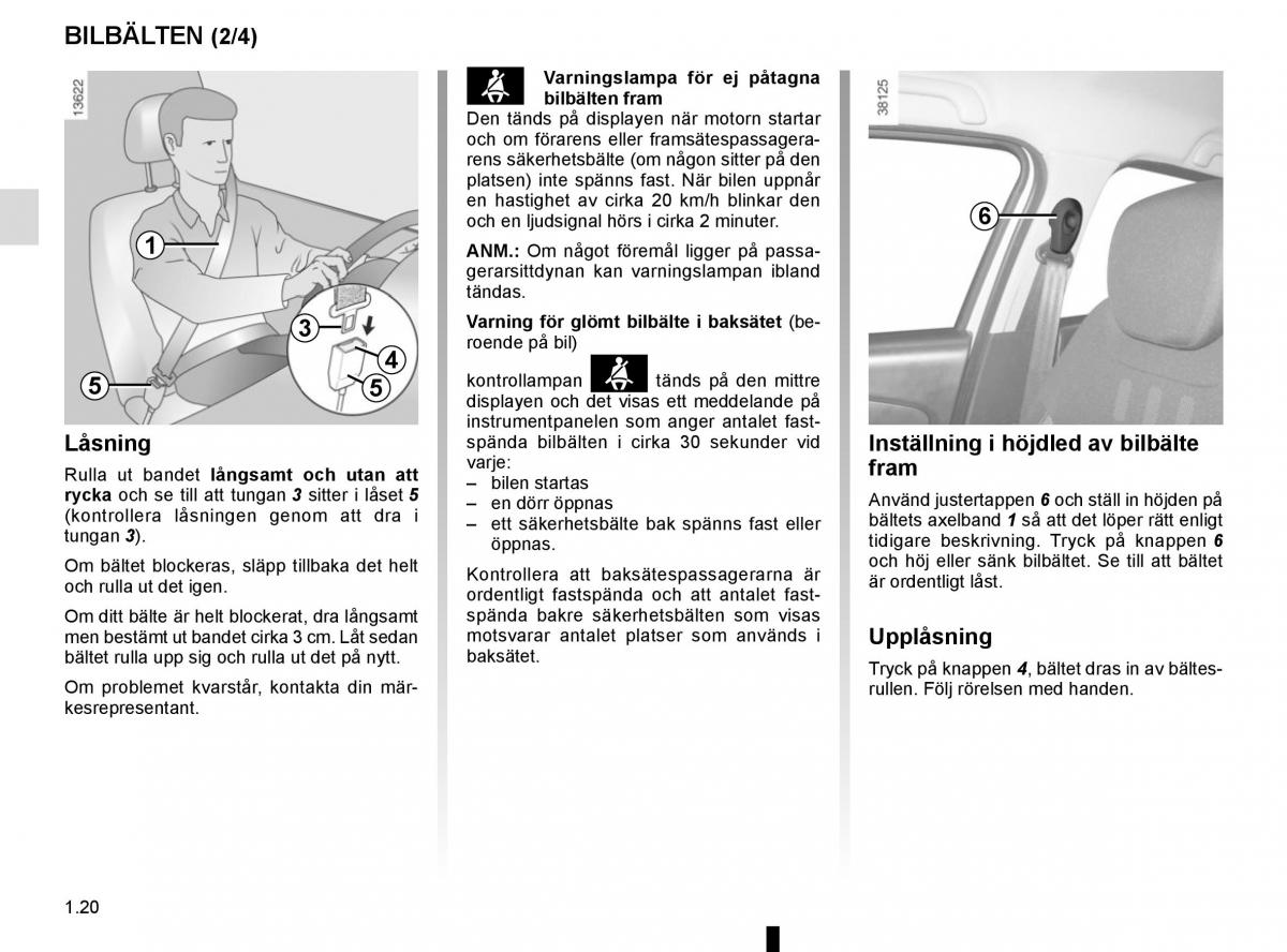 Renault Captur instruktionsbok / page 26