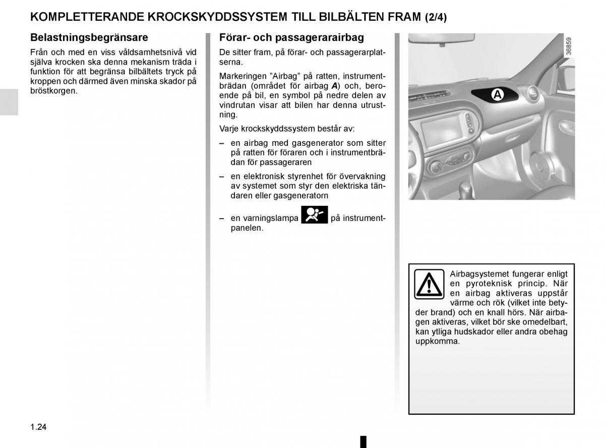 Renault Captur instruktionsbok / page 30