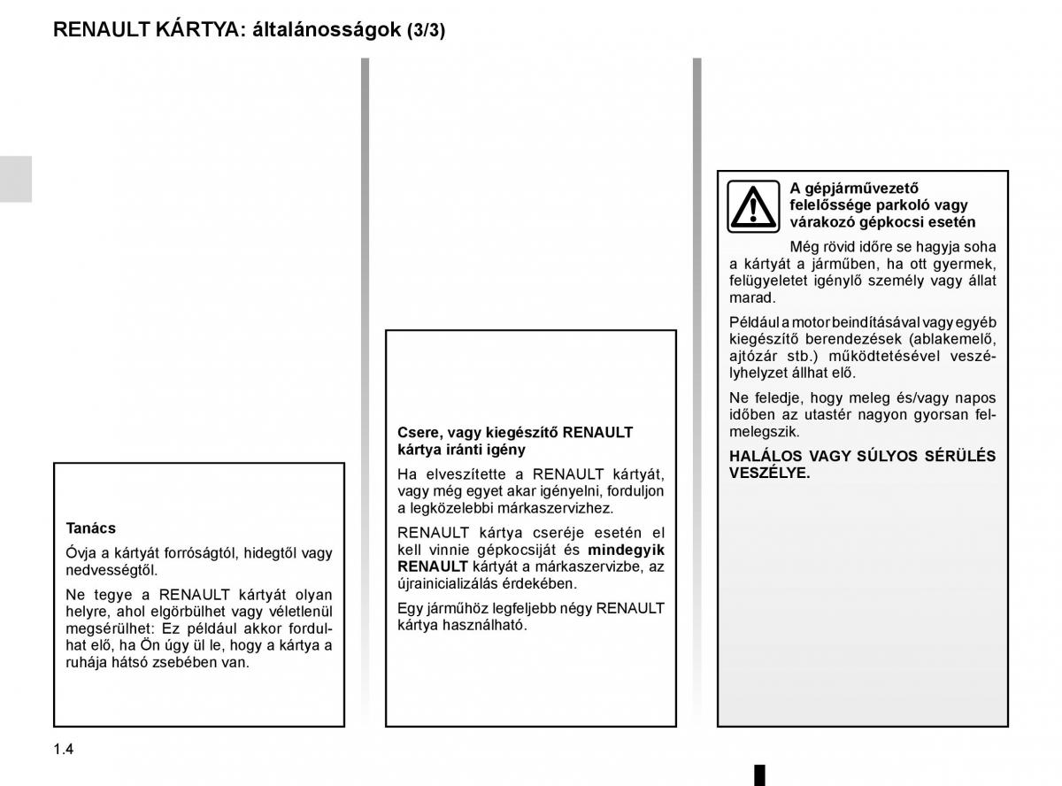 Renault Captur Kezelesi utmutato / page 10