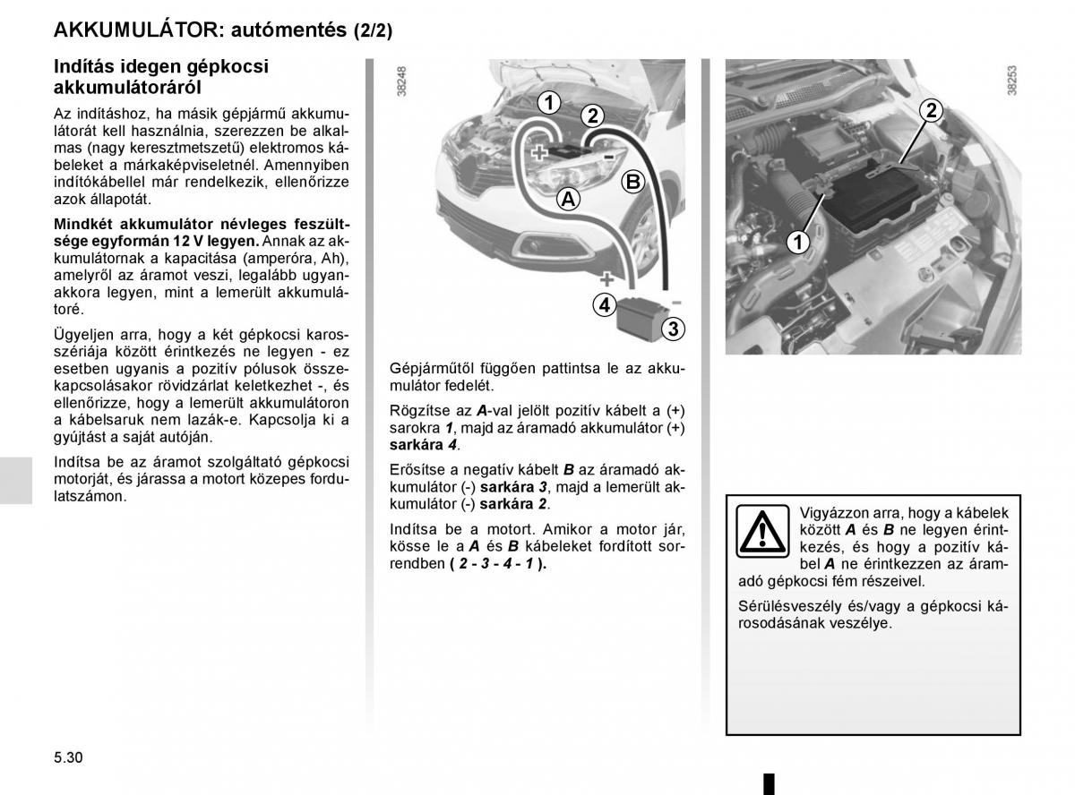 Renault Captur Kezelesi utmutato / page 220
