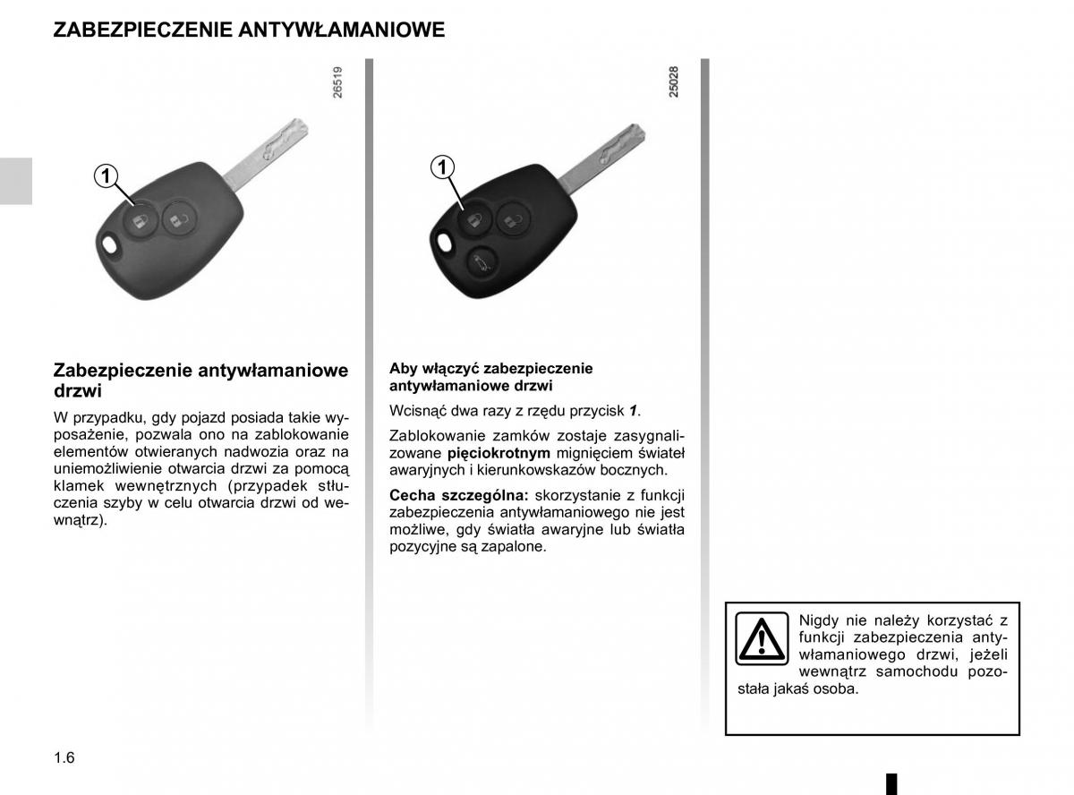 Renault Traffic III 2 instrukcja obslugi / page 12