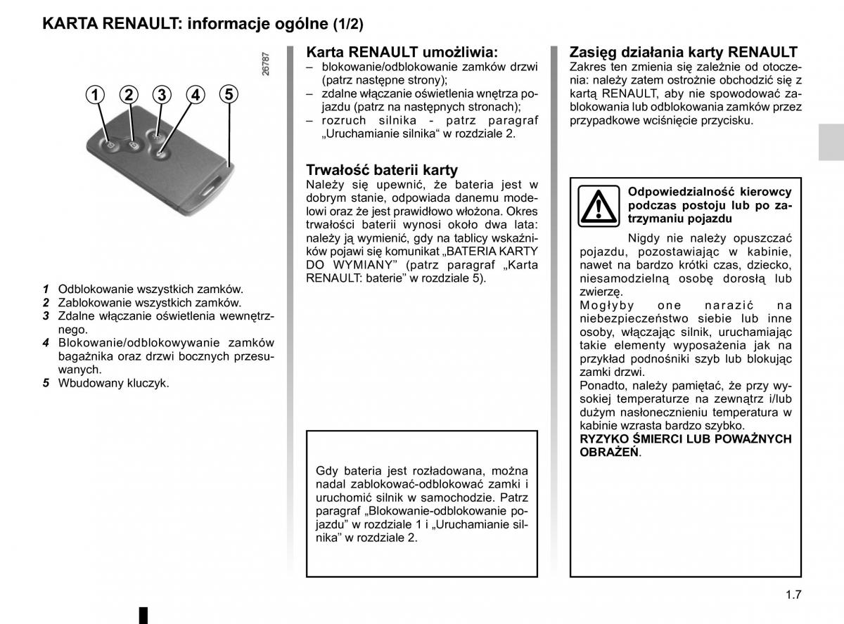 Renault Traffic III 2 instrukcja obslugi / page 13