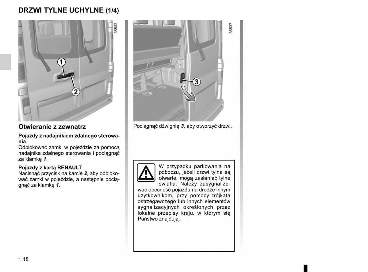 Renault Traffic III 2 instrukcja obslugi / page 24