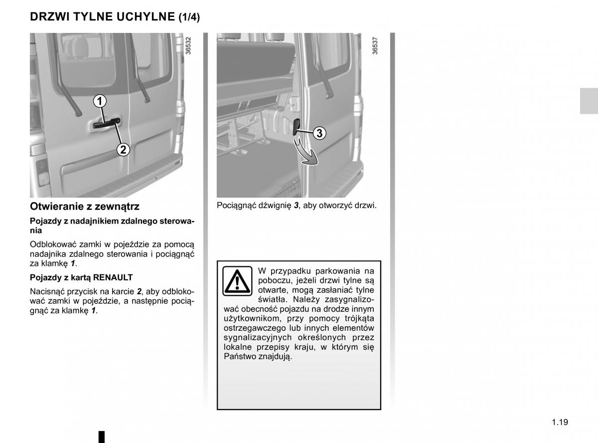 Renault Traffic III 2 FL instrukcja obslugi / page 25