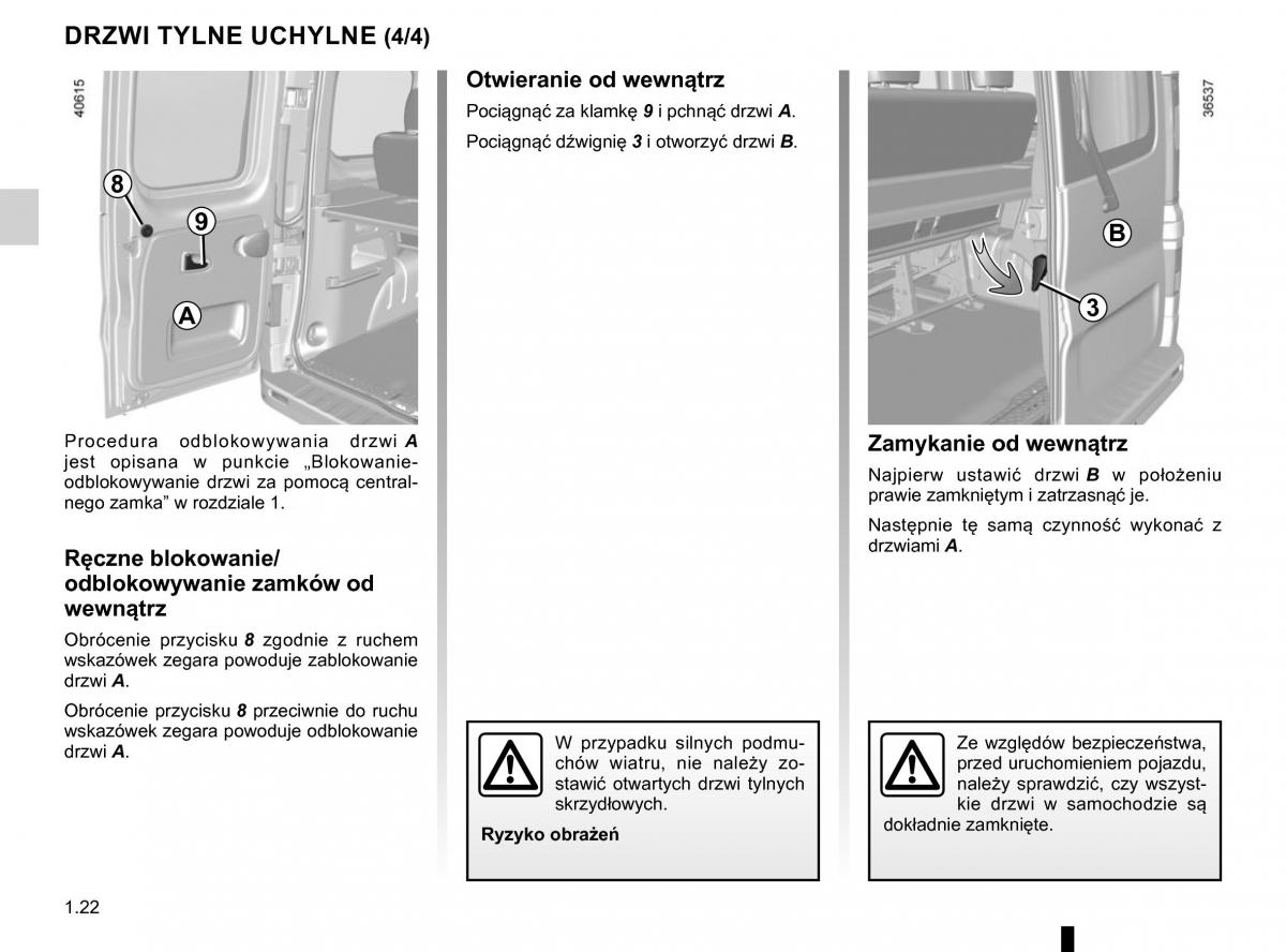 Renault Traffic III 2 FL instrukcja obslugi / page 28