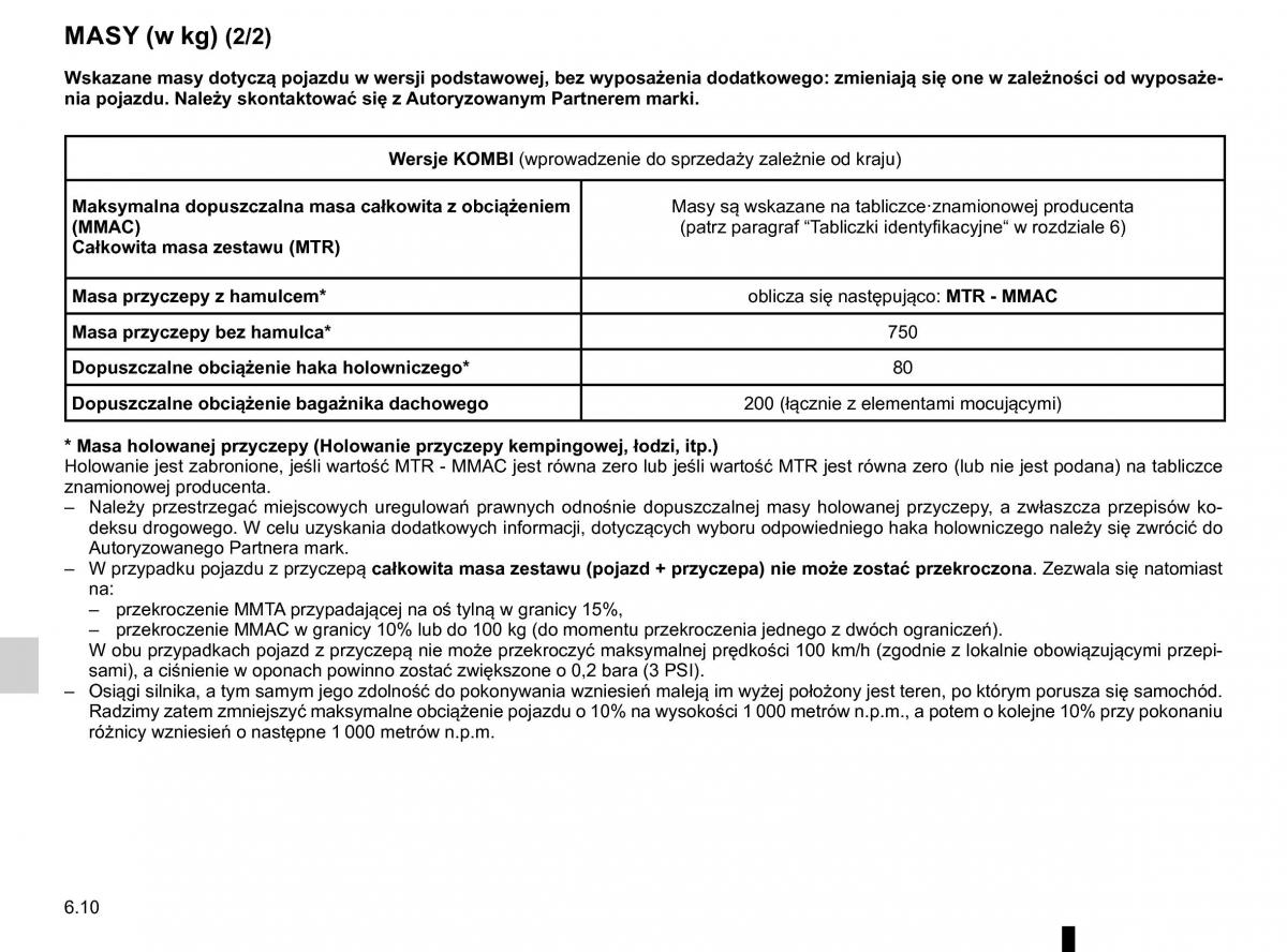 Renault Traffic III 2 FL instrukcja obslugi / page 292