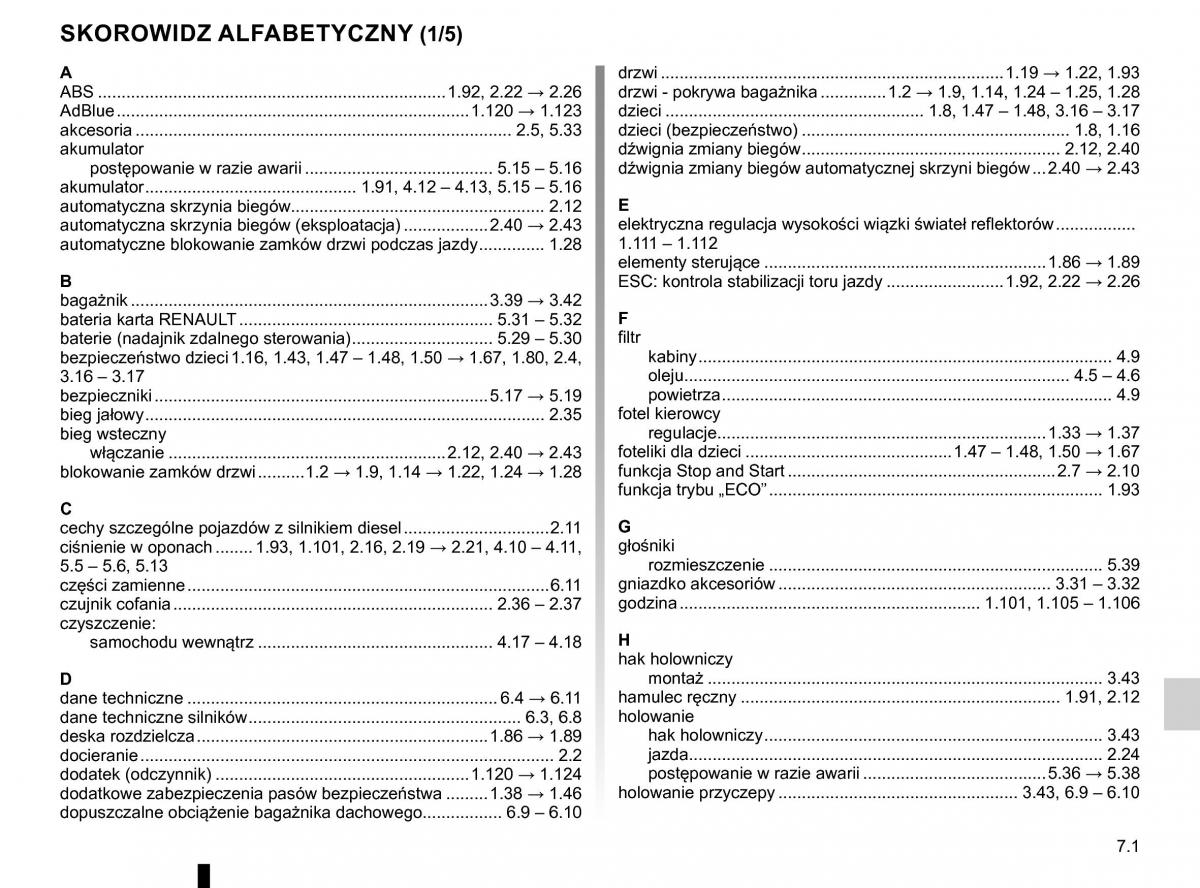 Renault Traffic III 2 FL instrukcja obslugi / page 307
