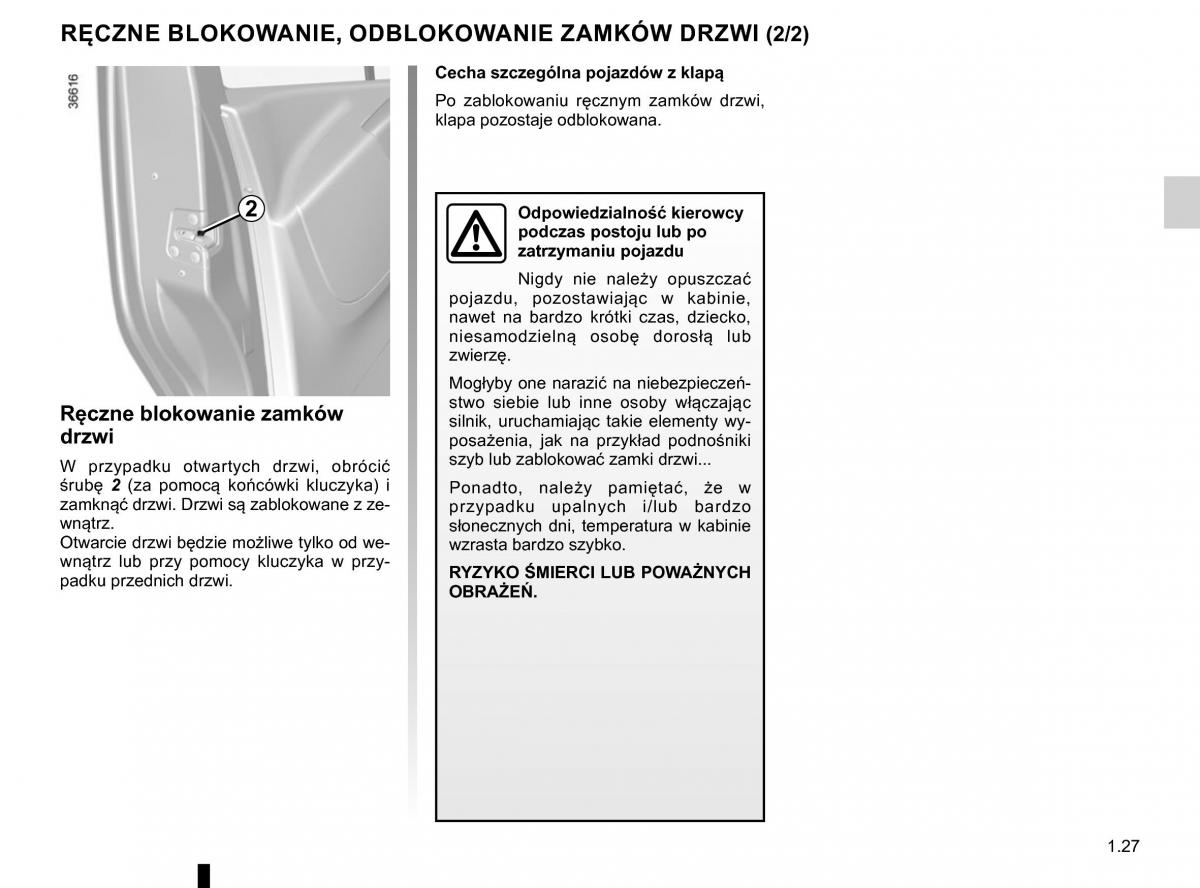 Renault Traffic III 2 FL instrukcja obslugi / page 33