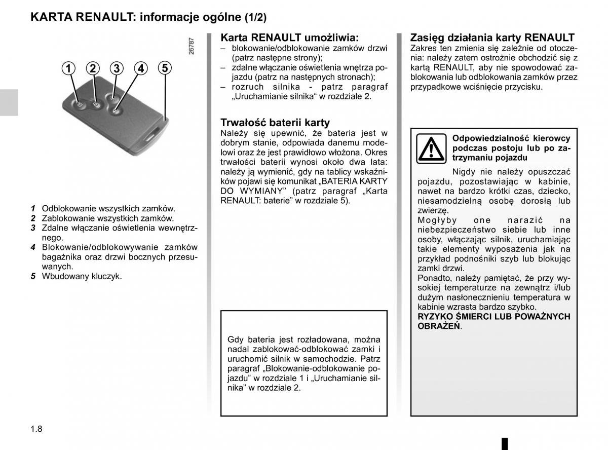 Renault Traffic III 2 FL instrukcja obslugi / page 14