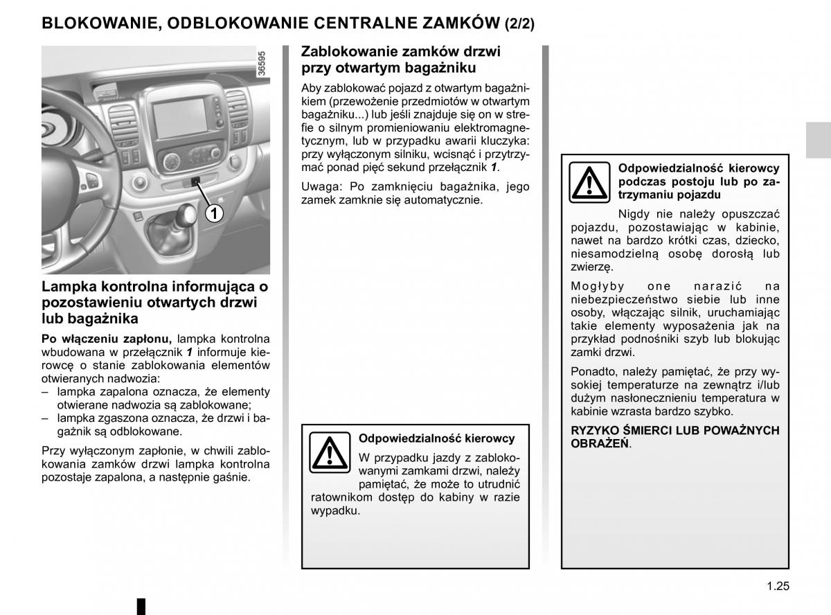 Renault Traffic III 2 FL instrukcja obslugi / page 31