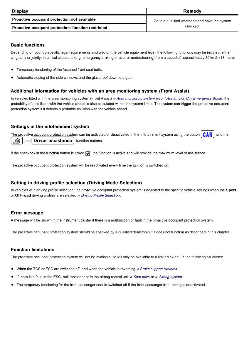 VW Volkswagen Tiguan II 2 owners manual / page 18