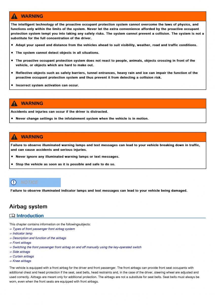 VW Volkswagen Tiguan II 2 owners manual / page 19