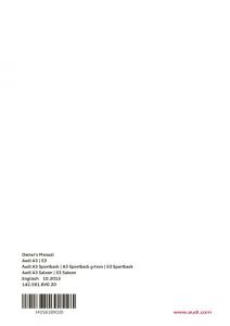 Audi-A3-S3-III-owners-manual page 306 min