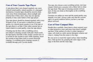 Chevrolet-Corvette-C4-owners-manual page 160 min