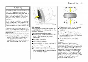 Opel-Vectra-Vauxhall-III-3-owners-manual page 88 min