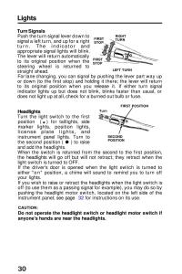 Honda-Prelude-III-3-owners-manual page 30 min