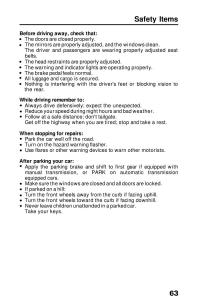 Honda-Prelude-III-3-owners-manual page 63 min