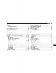 Chrysler-Sebring-JR27-Convertible-owners-manual page 263 min