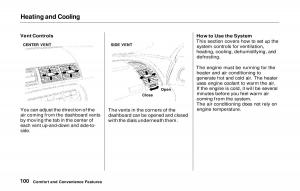 Honda-Prelude-V-5-owners-manual page 100 min