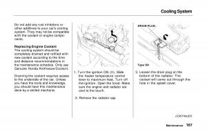 Honda-Prelude-V-5-owners-manual page 184 min